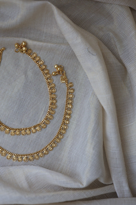 Heritage gold traditional anklet HAN02899