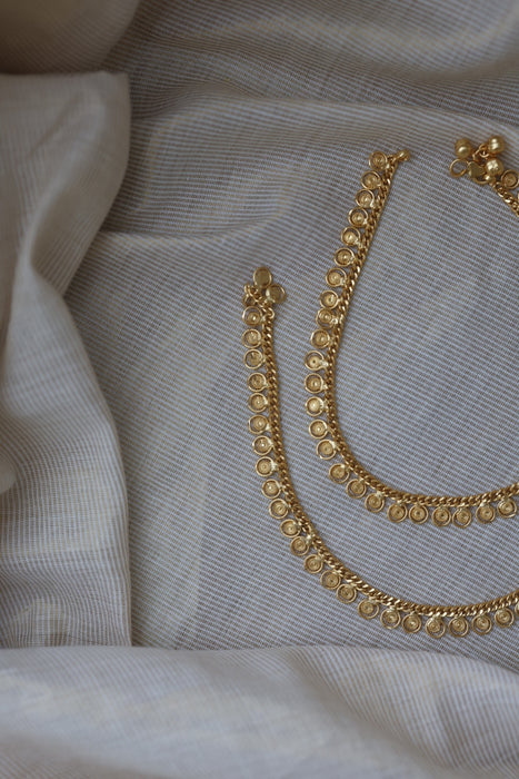 Heritage gold traditional anklet HAN02899
