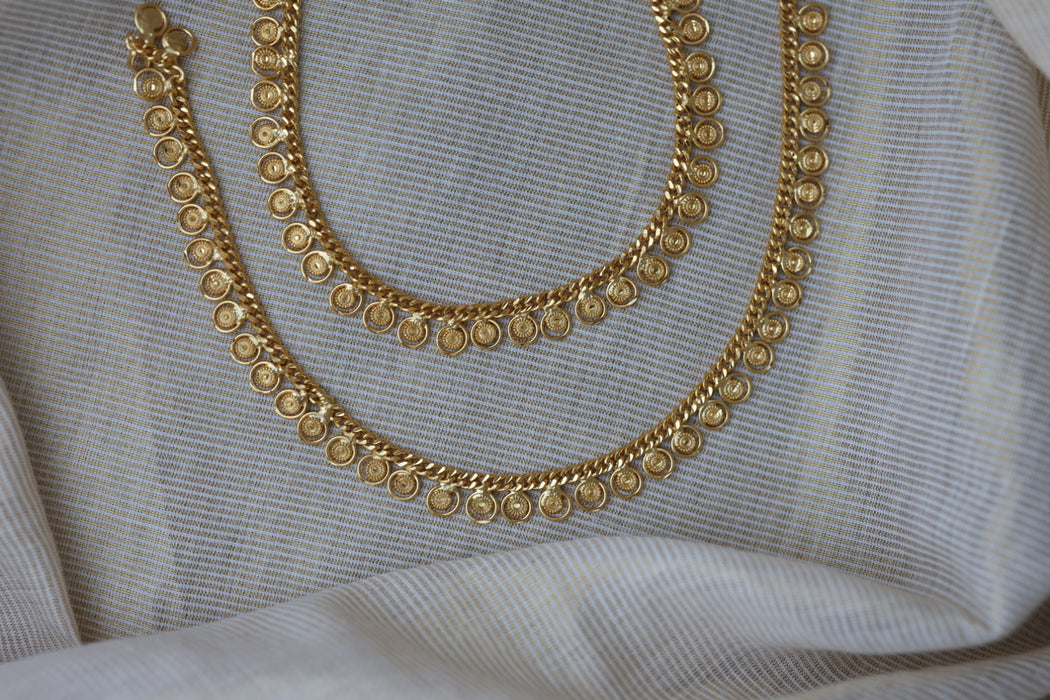 Heritage gold traditional anklet HAN02899