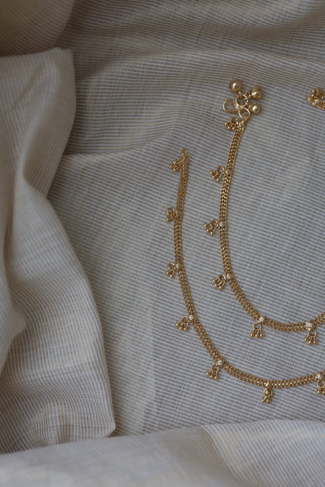 Heritage gold plated traditional anklet HAN3311