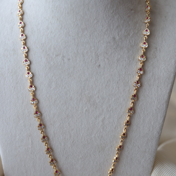 Heritage gold plated padakam long necklace HP002