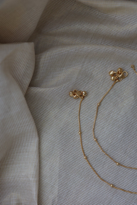 Heritage gold simple traditional anklet HAN3282