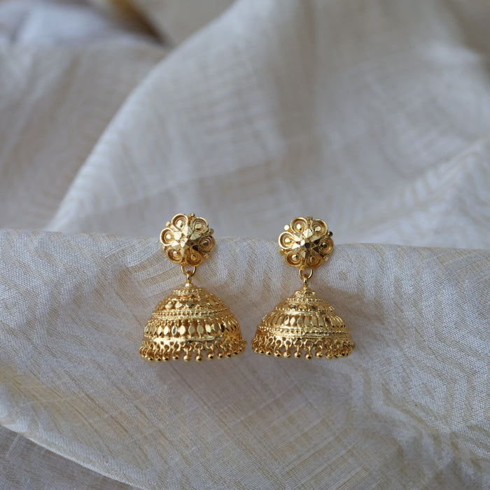 Heritage gold plated gold look a like jumka earrings  HJ109