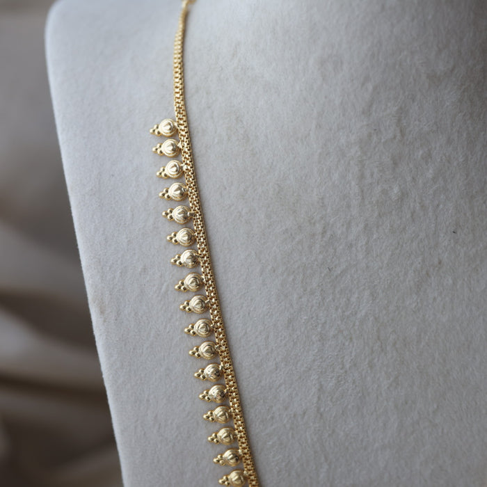Heritage gold plated long necklace HL7562