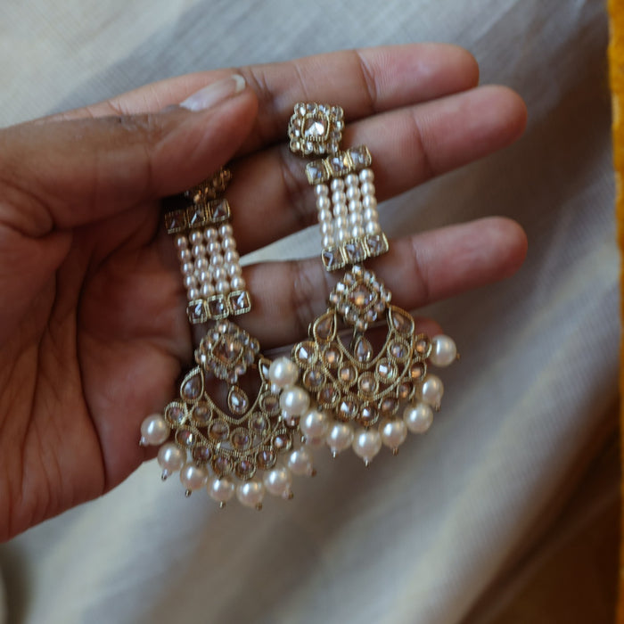 Trendy choker necklace with earrings TW4432