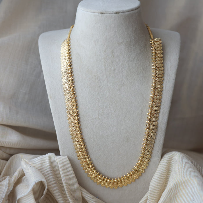 Heritage gold plated mango design long necklace HL6212