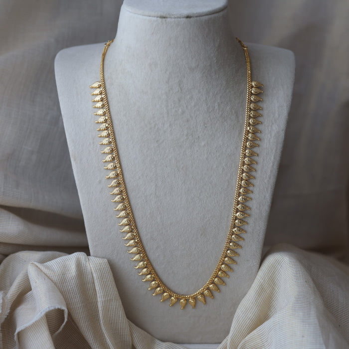 Heritage gold plated long necklace HL384
