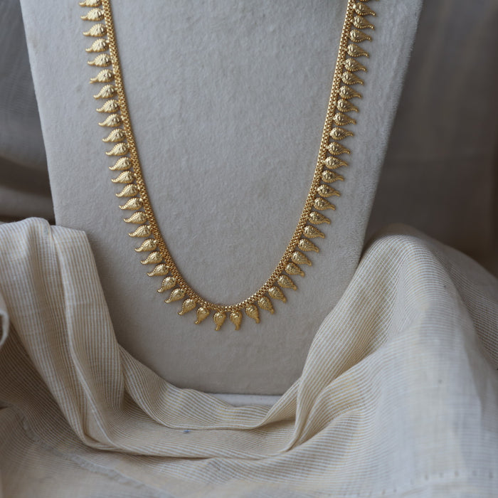 Heritage gold plated long necklace HL384