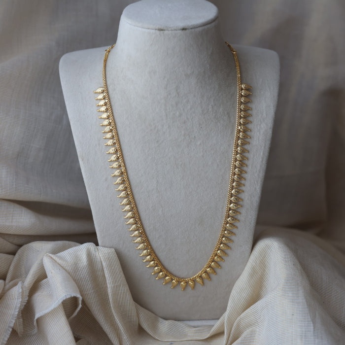 Heritage gold plated long necklace HL384