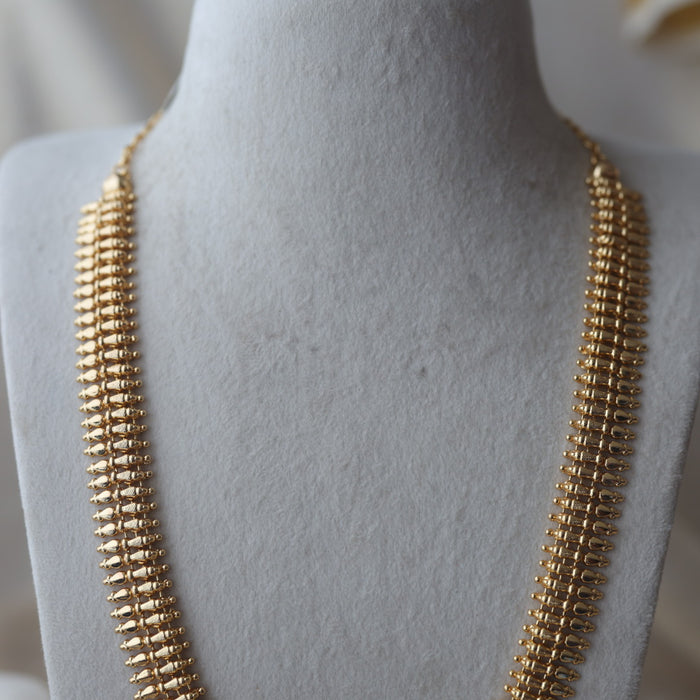 Heritage gold plated long necklace with jumka earrings HL900