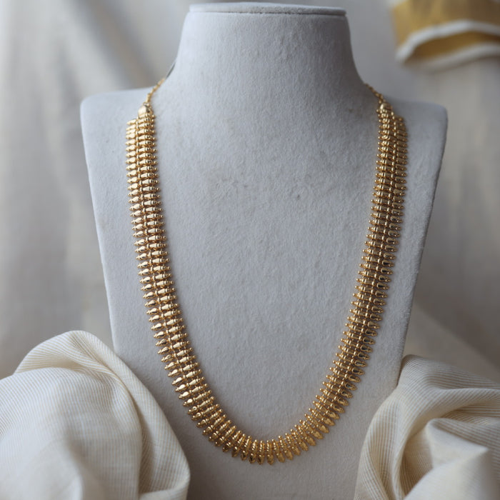 Heritage gold plated long necklace with jumka earrings HL900