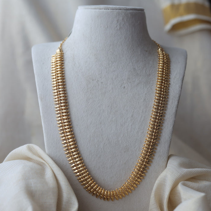Heritage gold plated long necklace with jumka earrings HL900