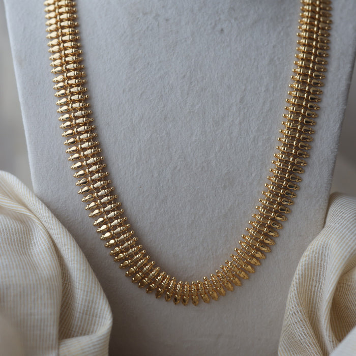 Heritage gold plated long necklace with jumka earrings HL900