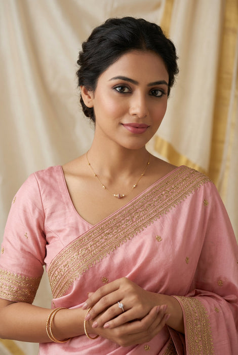 Heritage gold plated invisible necklace IN2345