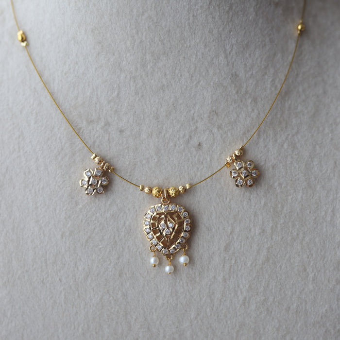 Heritage gold plated invisible necklace IN112