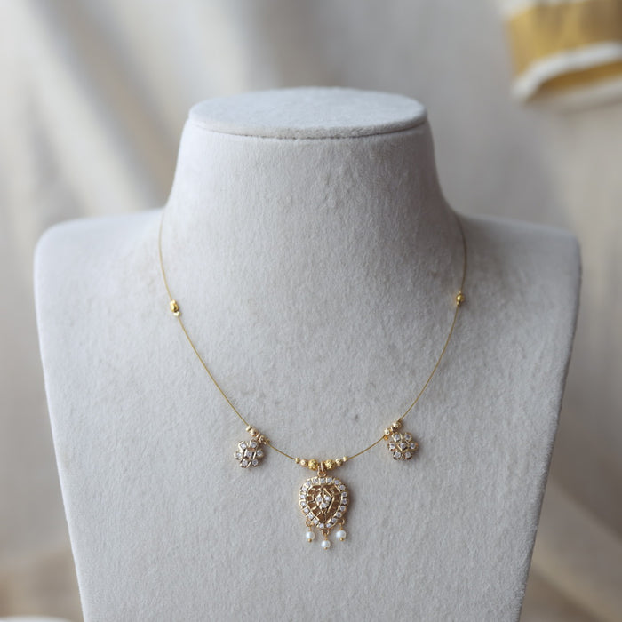 Heritage gold plated invisible necklace IN112