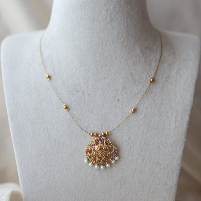 Antique invisible necklace IN022