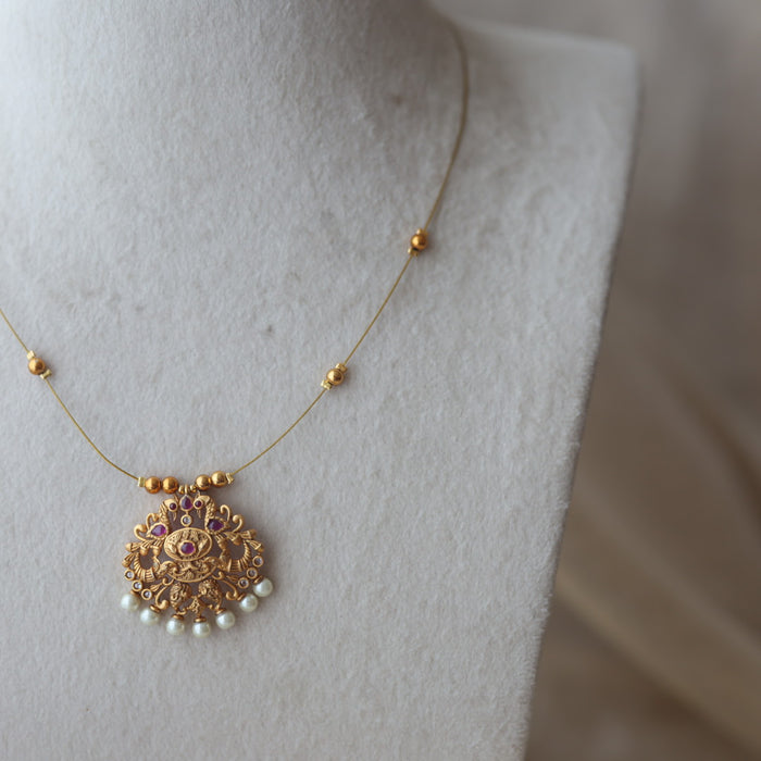Antique invisible necklace IN022