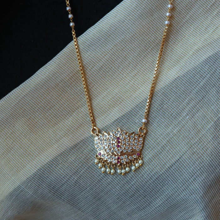 Heritage gold plated padakam necklace HP6111