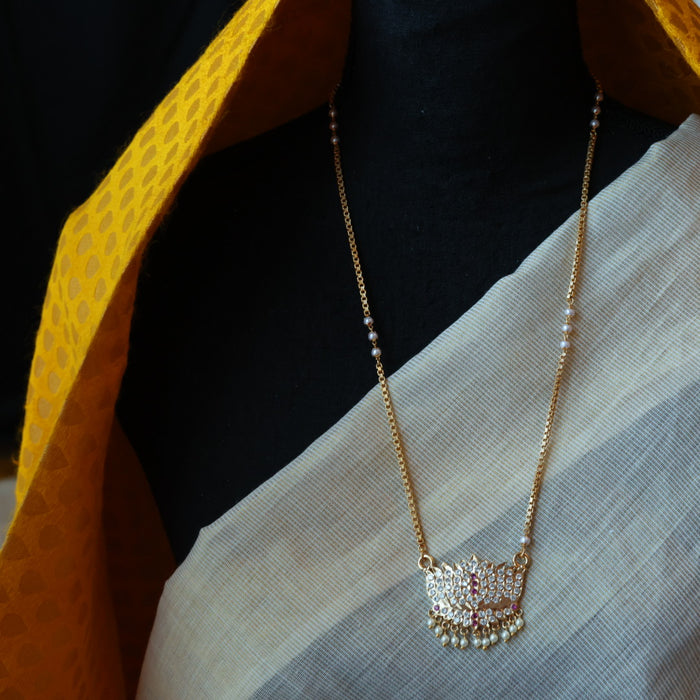 Heritage gold plated padakam necklace HP6111