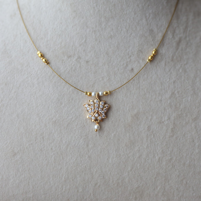 Heritage gold plated invisible necklace IN466