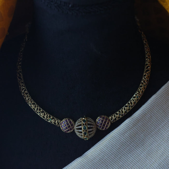 Antique choker necklace with earrings CCB1954