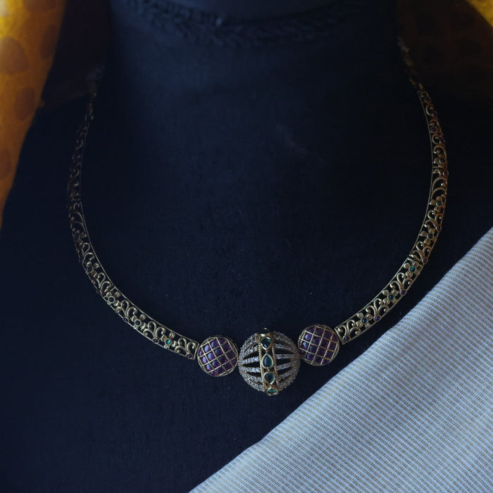 Antique choker necklace with earrings CCB1954
