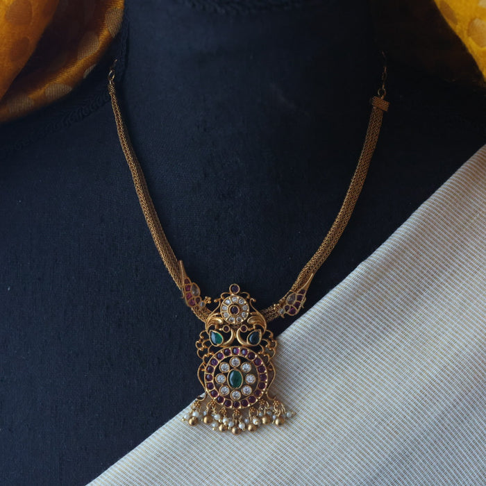 Clearance Antique short necklace with earrings TTS411