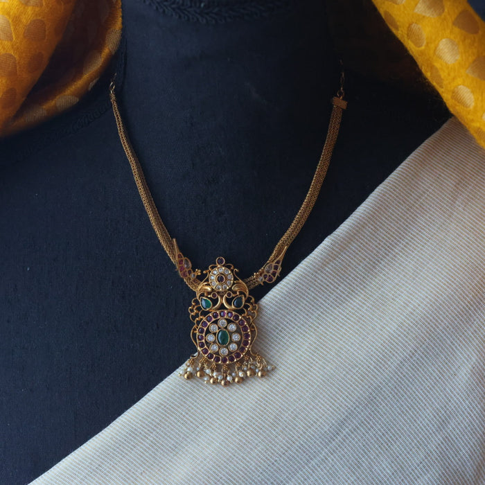 Clearance Antique short necklace with earrings TTS411