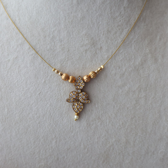 Antique mango design invisible short necklace IN4567