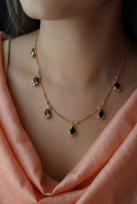 Heritage gold plated short necklace H799