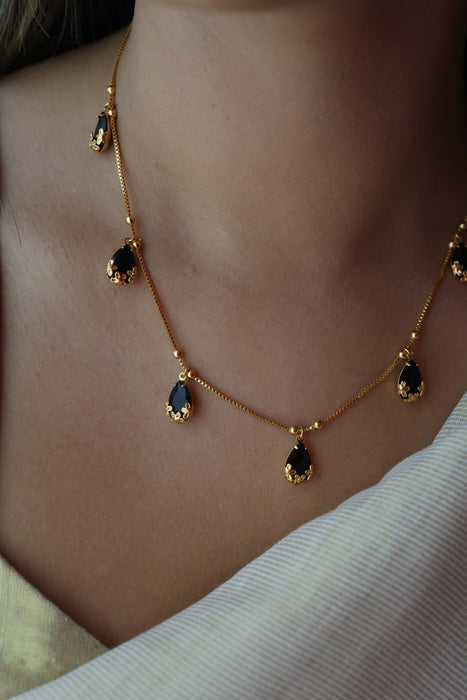 Heritage gold plated short necklace H799