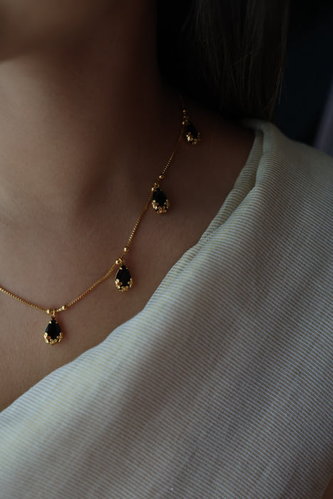 Heritage gold plated short necklace H799