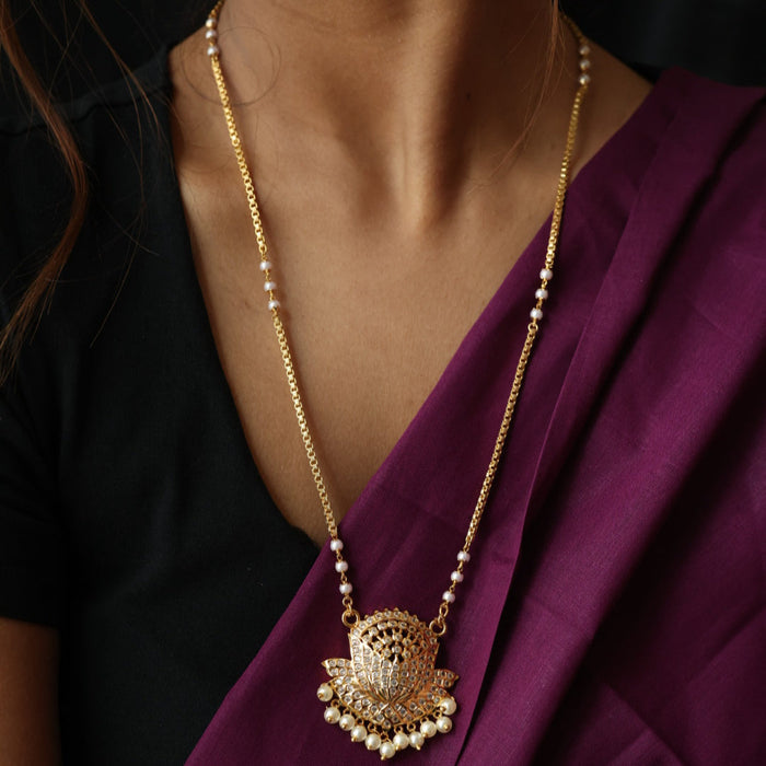 Heritage gold plated padakam necklace HP6707