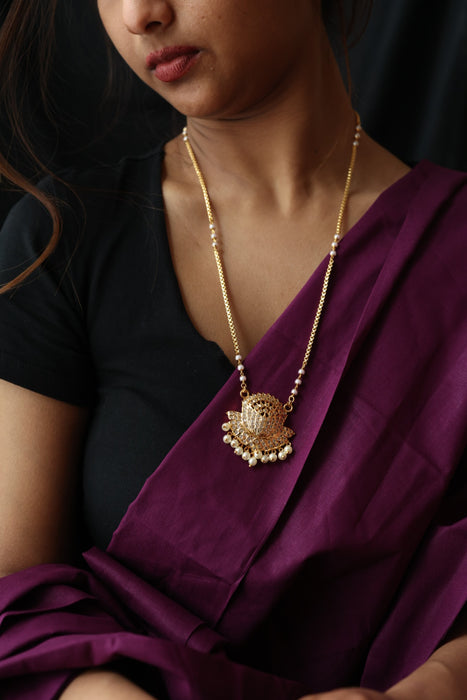 Heritage gold plated padakam necklace HP6707