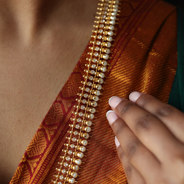 Heritage gold plated long necklace HL0028