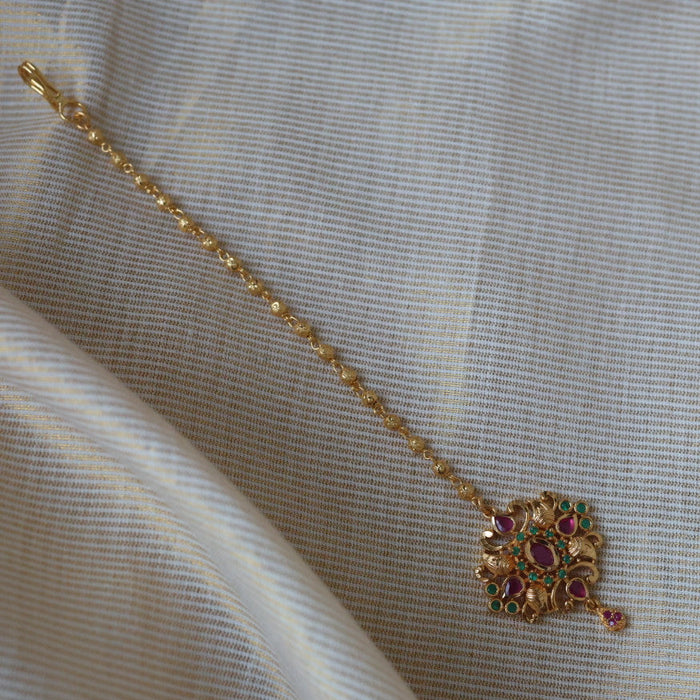 Heritage gold plated multi stine tikka TH208