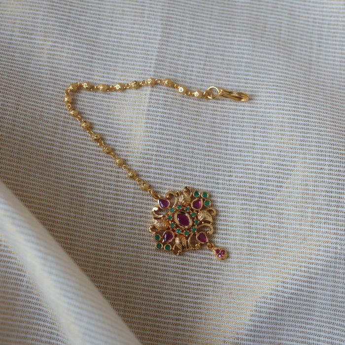 Heritage gold plated multi stine tikka TH208