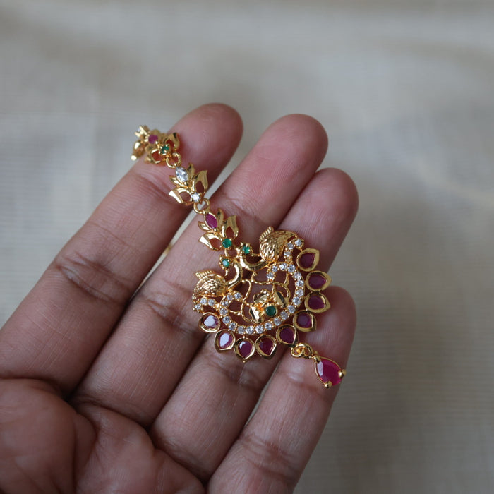 Heritage gold plated multi stine tikka TH211