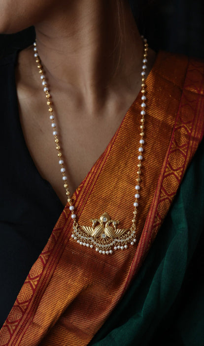 Heritage gold plated padakam necklace HP702