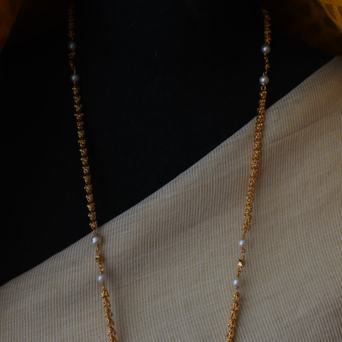 Heritage gold plated padakam necklace HPW645