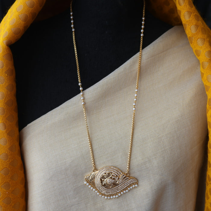 Heritage gold plated padakam necklace HPW145