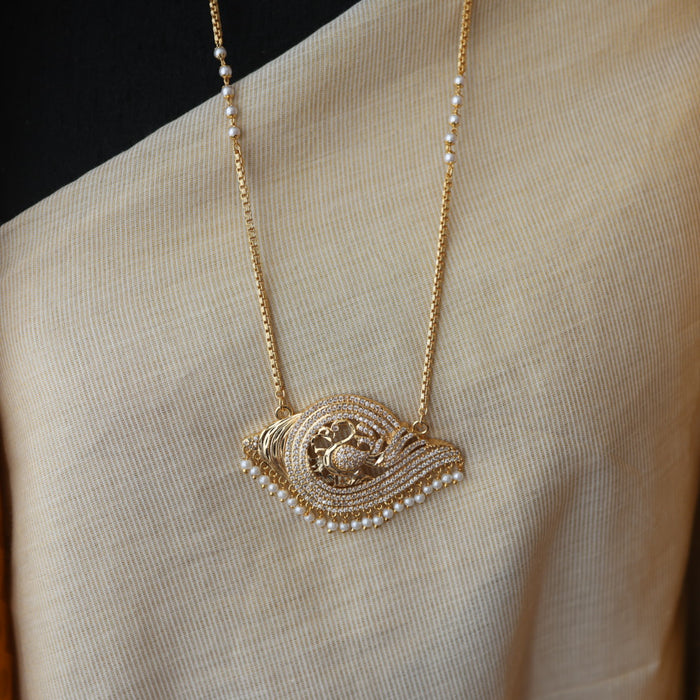 Heritage gold plated padakam necklace HPW145