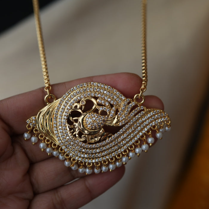 Heritage gold plated padakam necklace HPW145