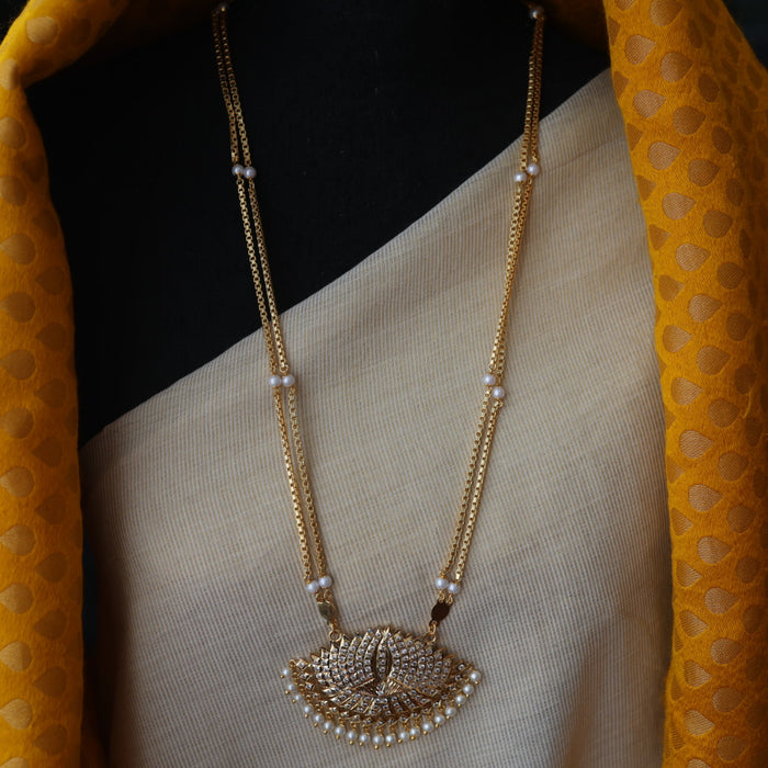 Heritage gold plated padakam necklace HPW149