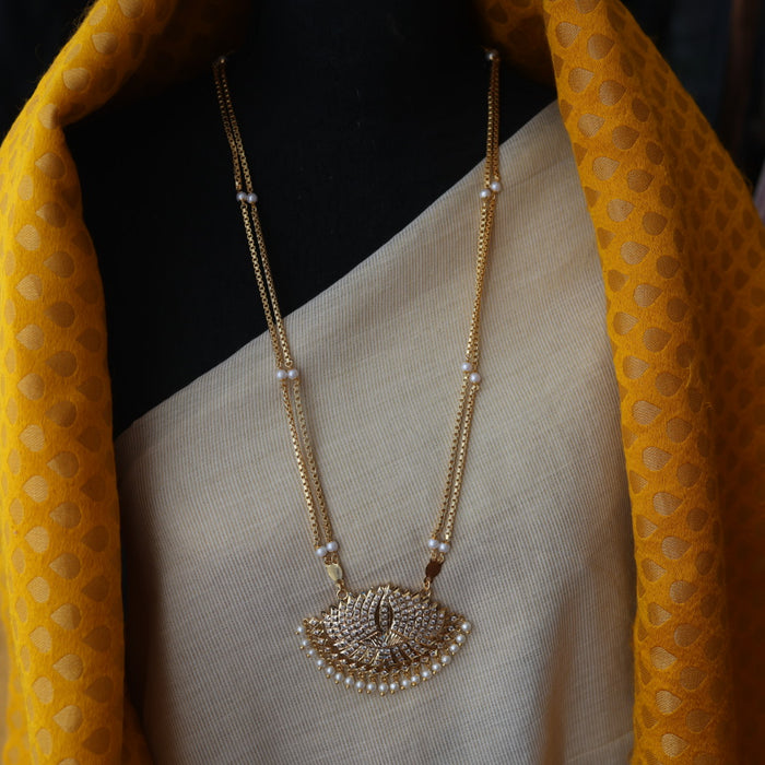 Heritage gold plated padakam necklace HPW149