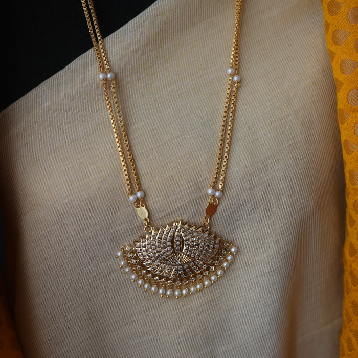 Heritage gold plated padakam necklace HPW149