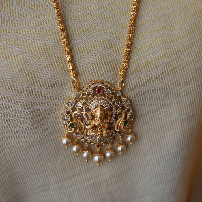 Heritage gold plated padakam necklace HPR145