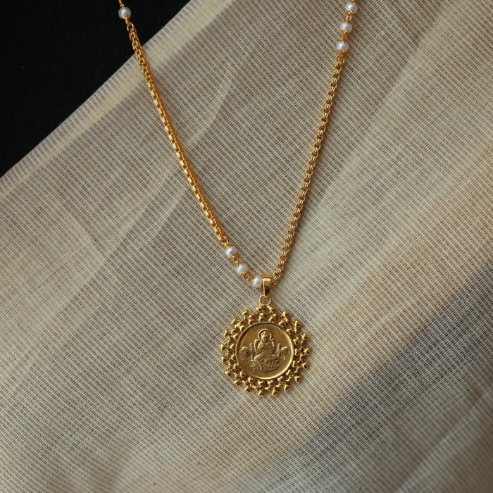 Heritage gold plated padakam long chain HC7613