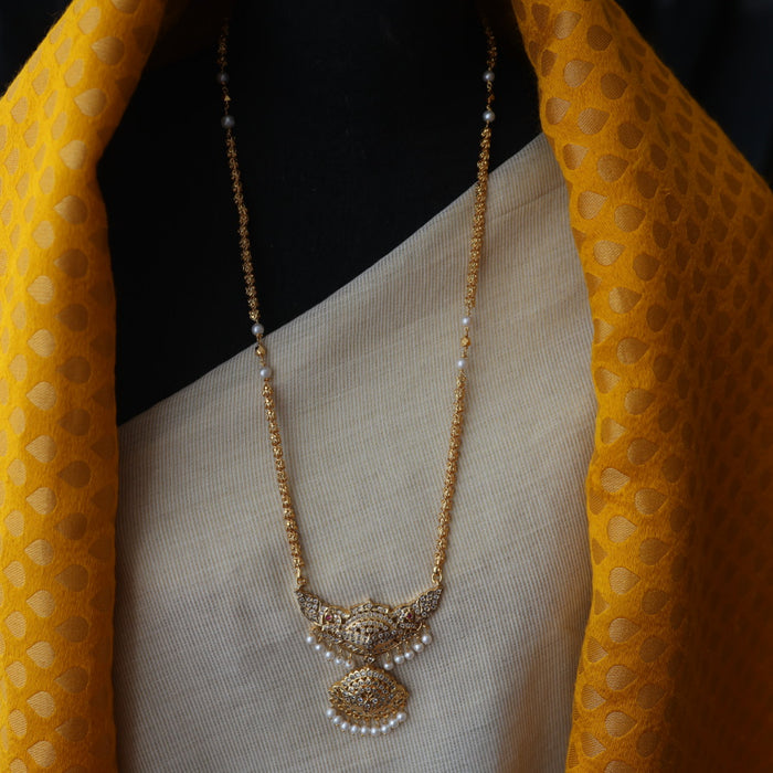 Heritage gold plated padakam necklace HPW1459